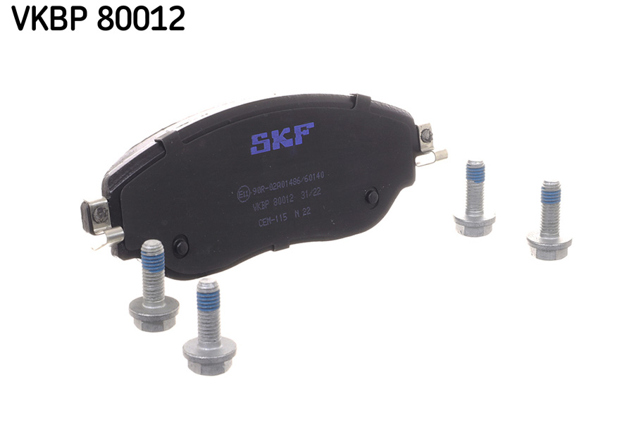 Kit pastiglie freno, Freno a disco - VKBP 80012 SKF